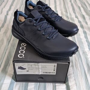 Men's Ecco Golf S-Hybrid Hydromax Marine Blue Leather Sneakers EU 45 US 11-11.5